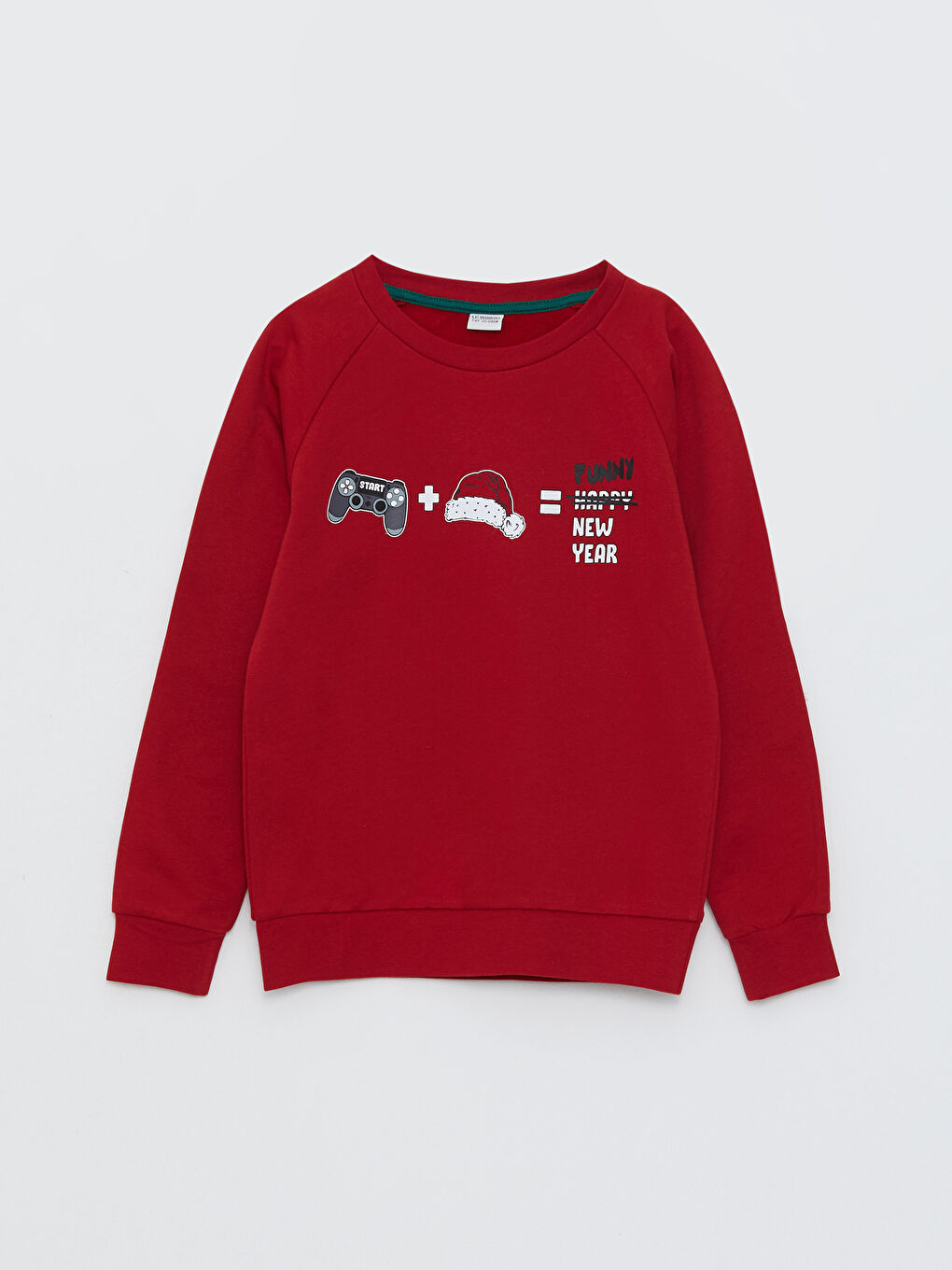 LCW Kids Sweatshirt für Jungen mit Rundhalsausschnitt und langen Ärmeln -W2EV90Z4-R3T