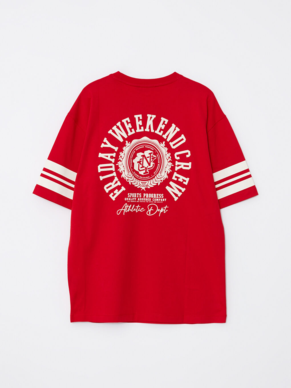 T-shirt pour hommes en coton peigné imprimé à manches courtes et col rond-6