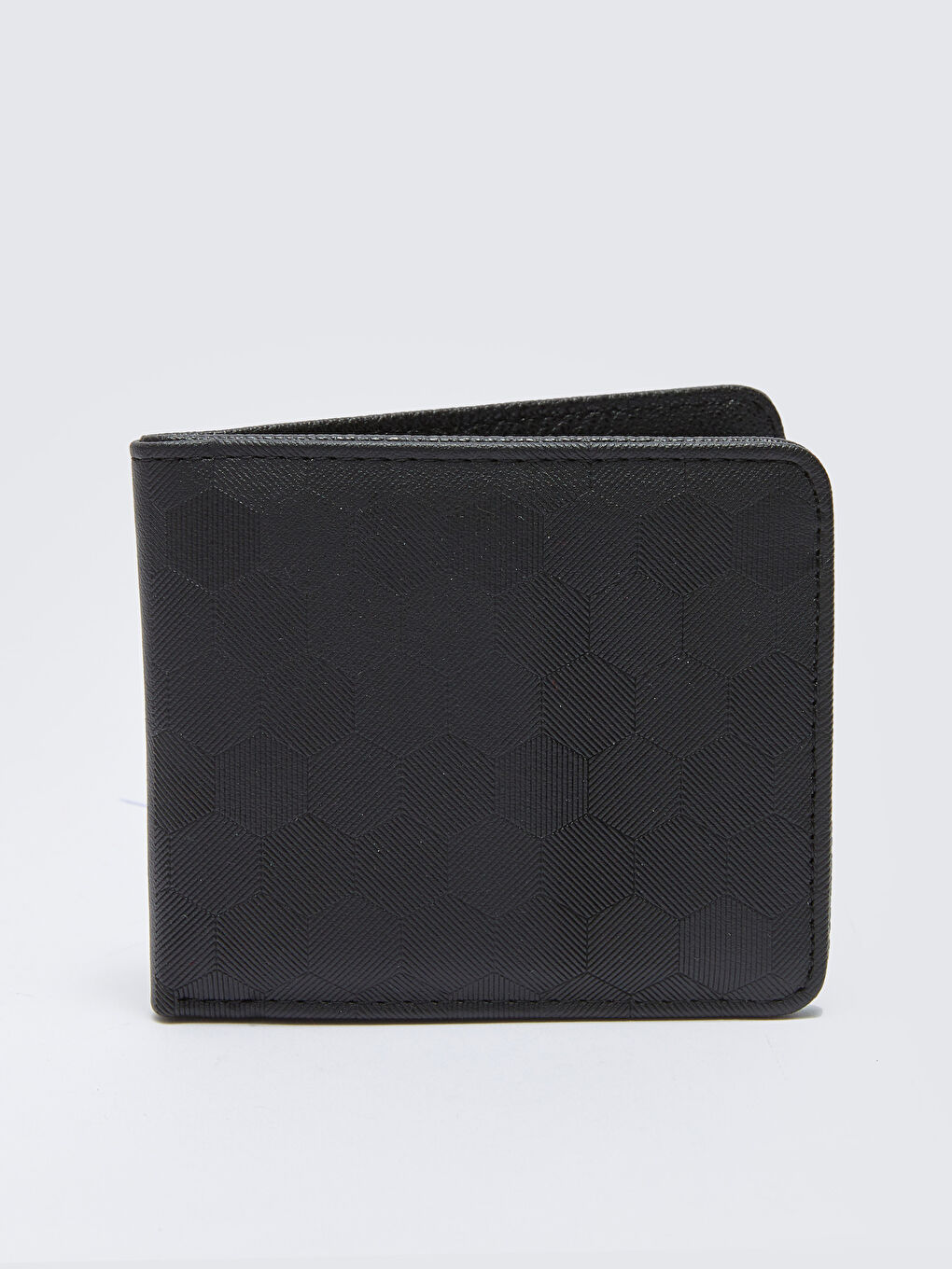 Siyah Deri Görünümlü Erkek Cüzdan