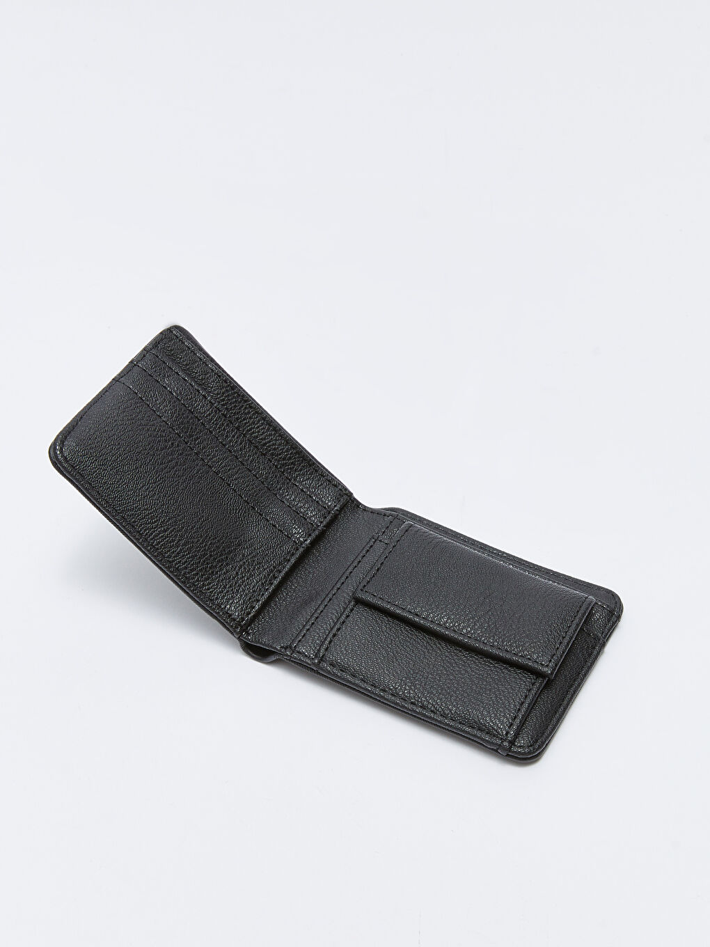 Siyah Deri Görünümlü Erkek Cüzdan-2