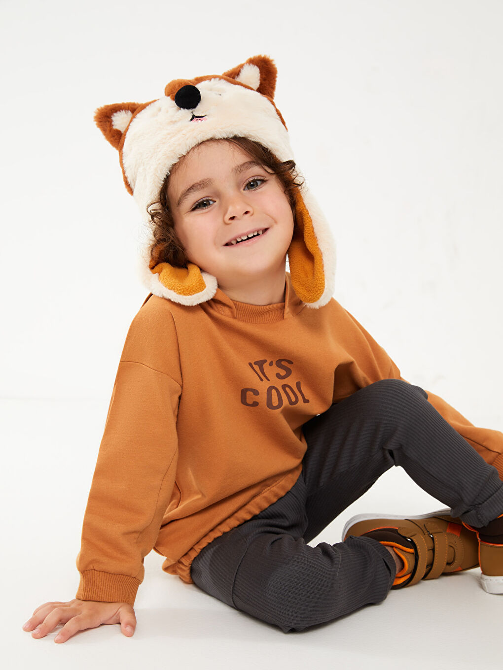 هودي مطبوع كم طويل للأولاد الرضع