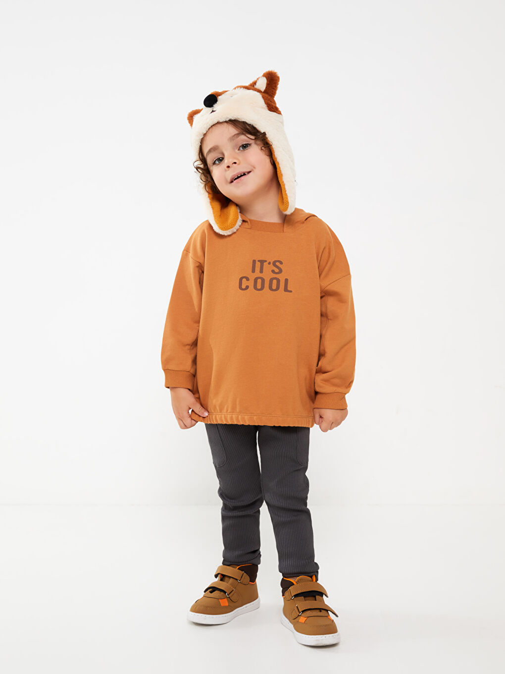 هودي مطبوع كم طويل للأولاد الرضع-2