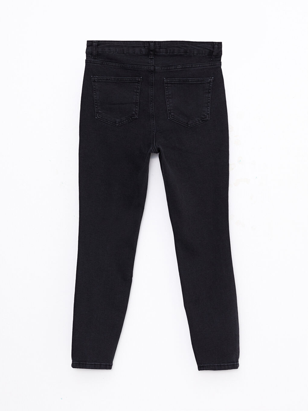 Antrasit Kadın Büyük Beden Mercury Skinny Fit Düz Jean Pantolon-6