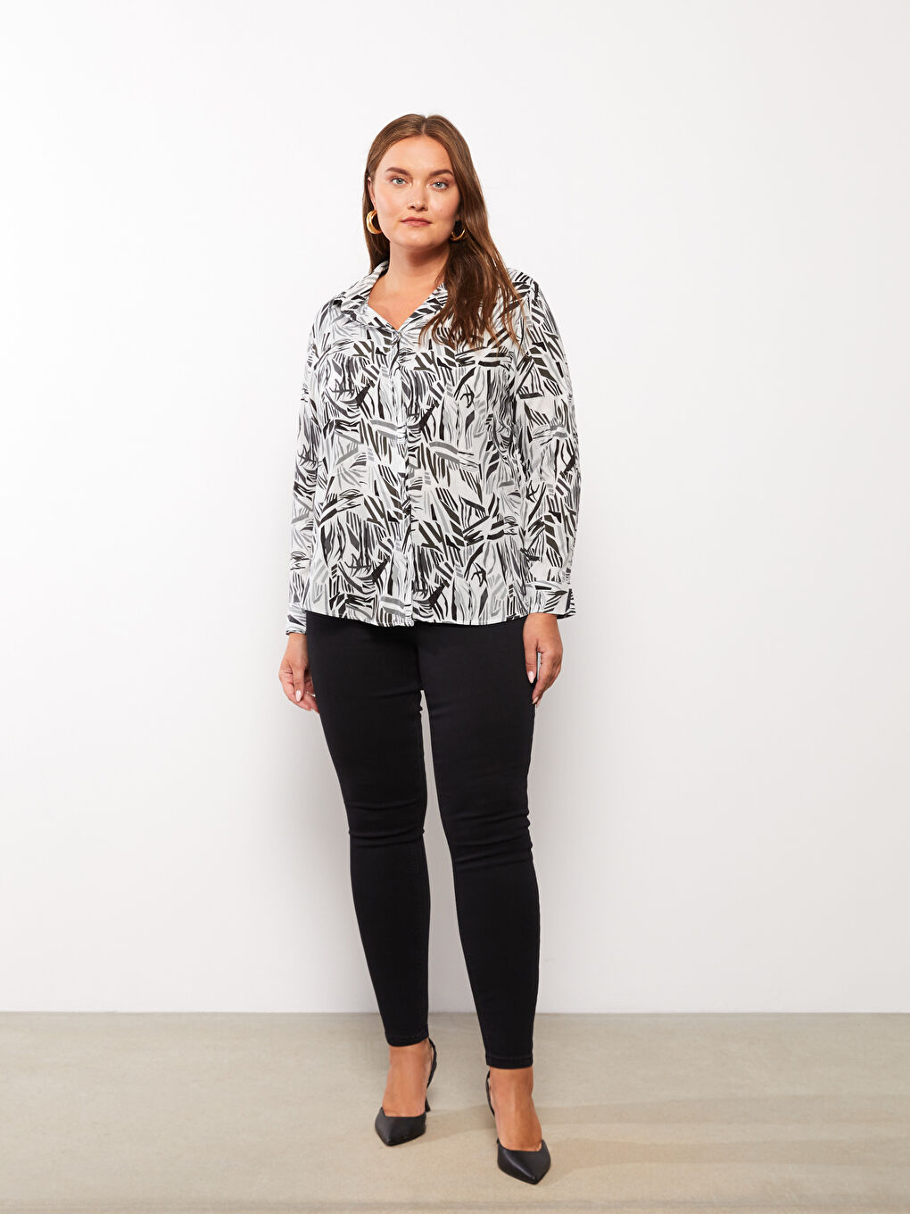 Siyah Kadın Büyük Beden Mercury Skinny Fit Düz Jean Pantolon-1