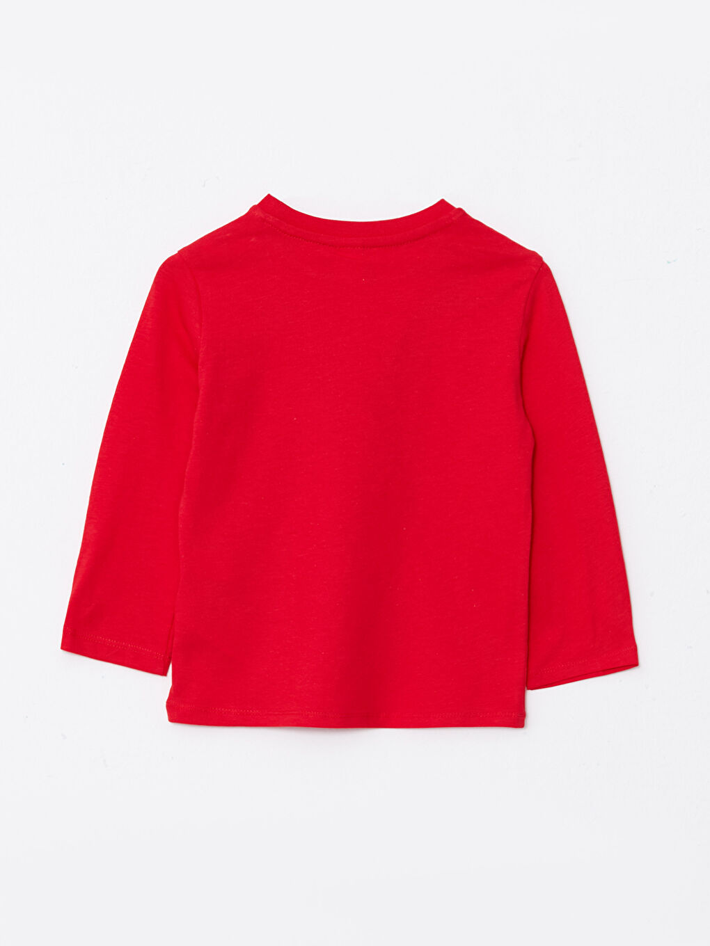 Majica za bebe dečake od pamuka sa okruglim izrezom, dugim rukavima i štampanim dezenom-1