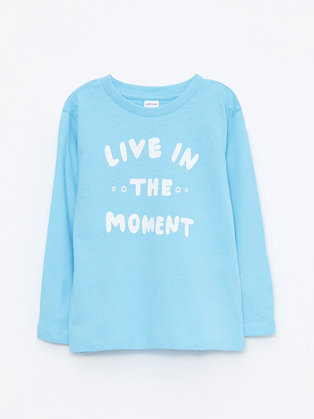 Crew Neck Long Sleeve Printed Cotton Baby Boy T-shirt
