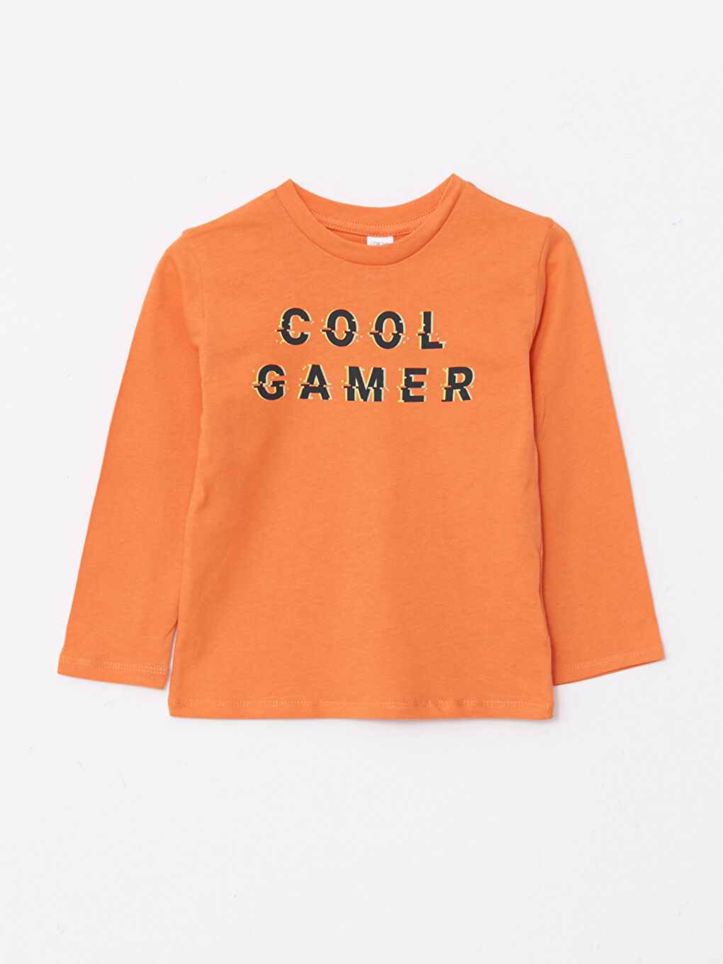 Crew Neck Long Sleeve Printed Cotton Baby Boy T-shirt