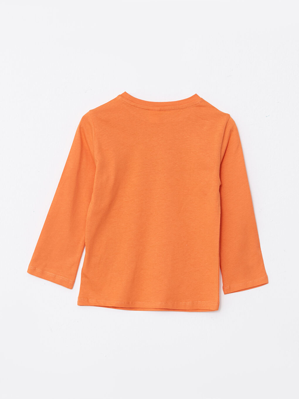 Crew Neck Long Sleeve Printed Cotton Baby Boy T-shirt-1