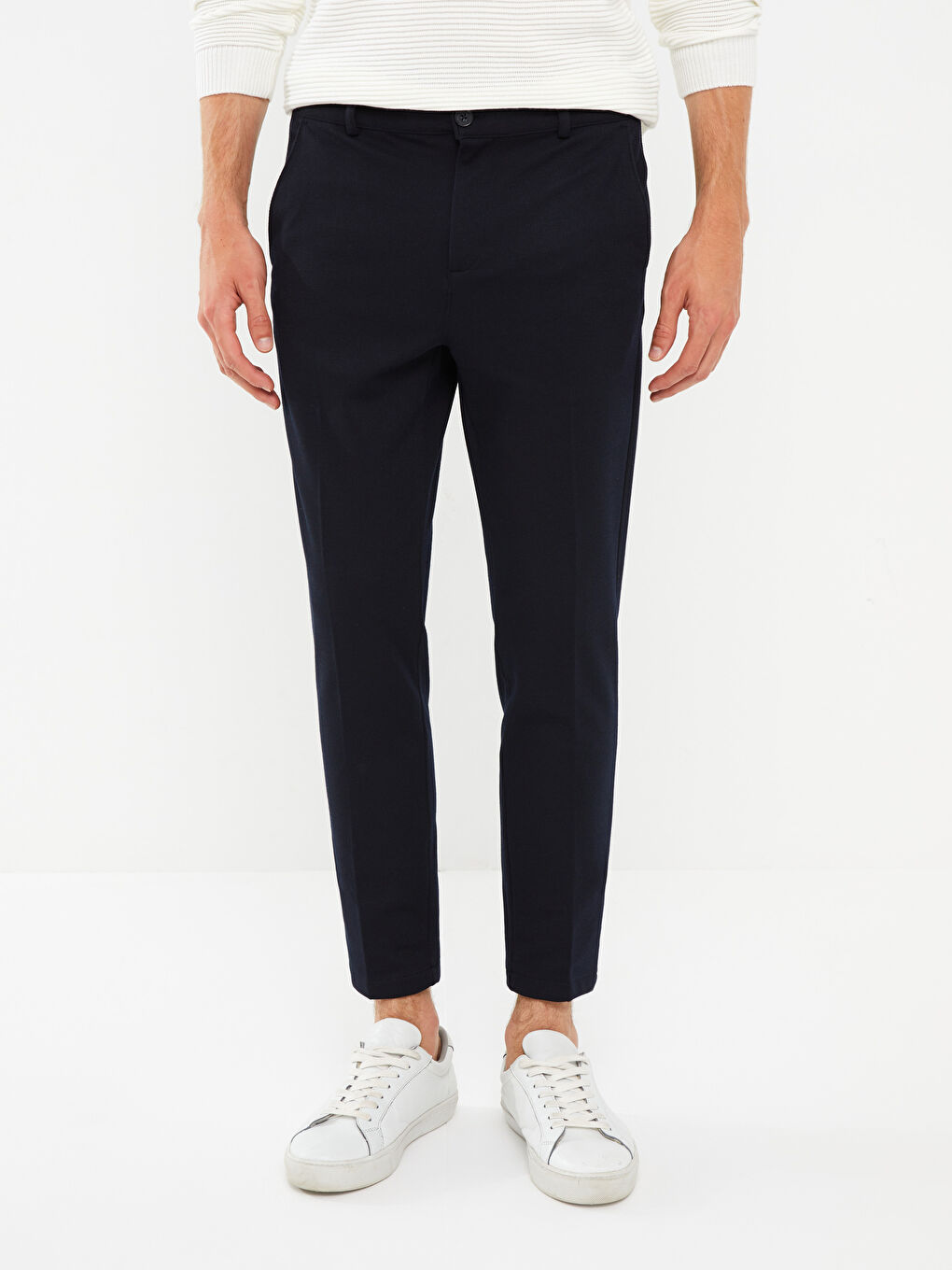 LCW Vision Lacivert Slim Fit Örme Erkek Pantolon - 3