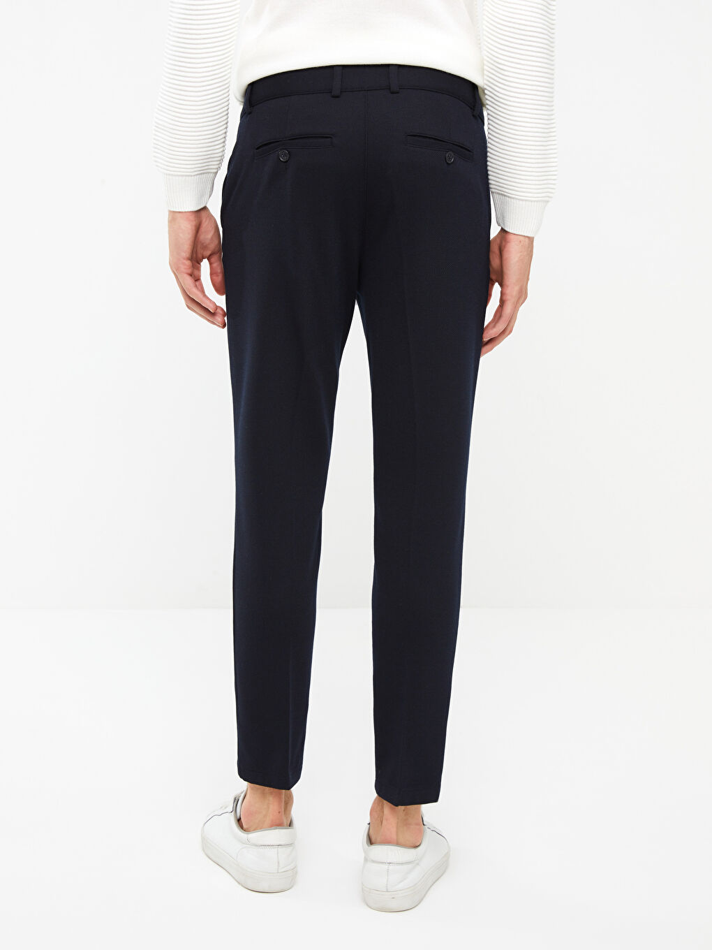 LCW Vision Lacivert Slim Fit Örme Erkek Pantolon - 4