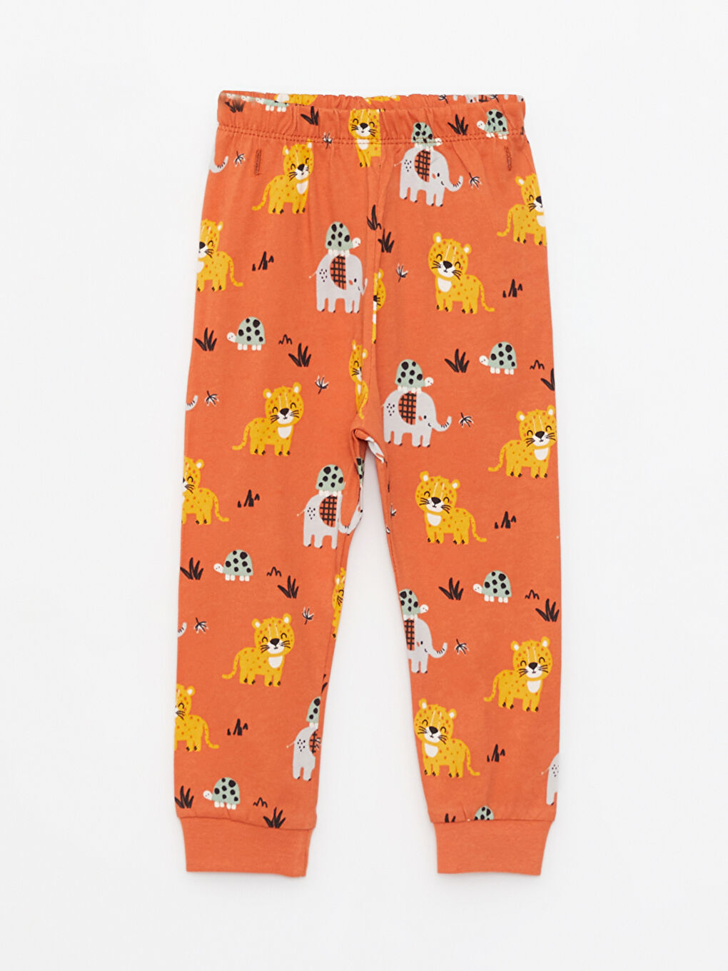 Crew Neck Long Sleeve Printed Baby Boy Pajama Set-2