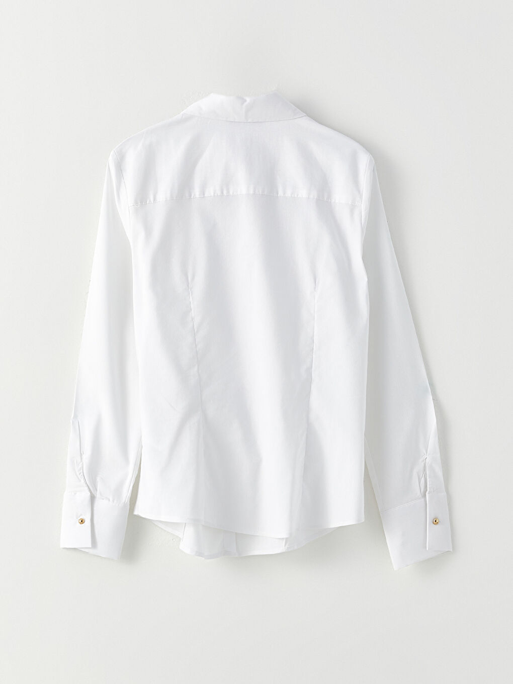 әйелдерге арналған ұзын жеңді түймелі стандартты пішімді жейде-6