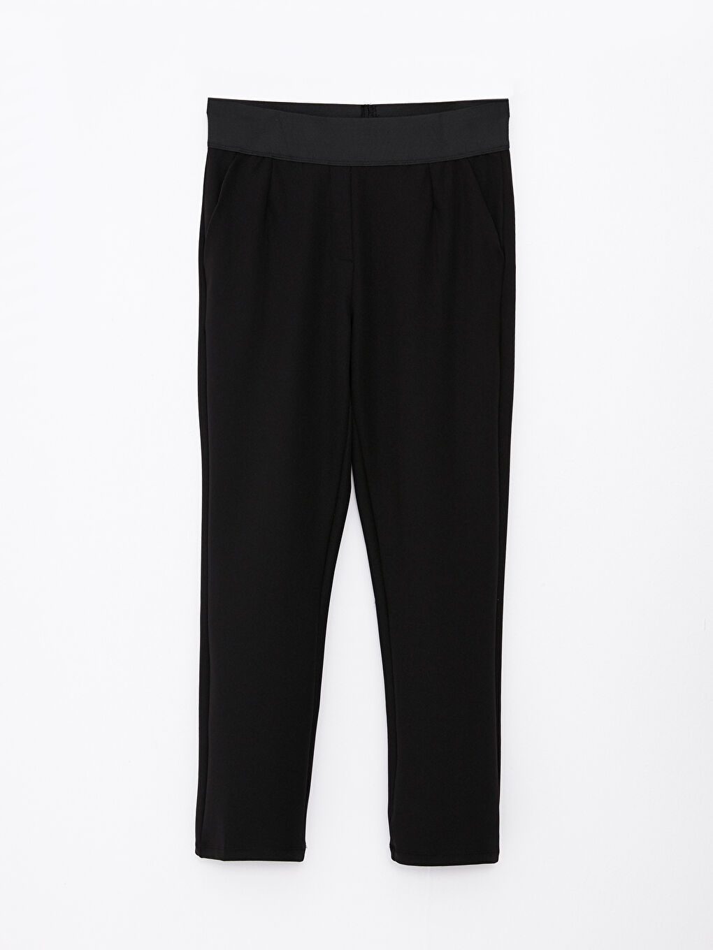 Pantalon Uni Coupe Ample pour Femmes-5