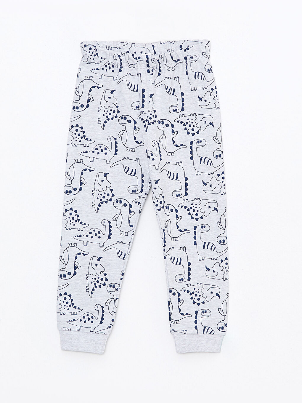 Crew Neck Long Sleeve Printed Baby Boy Pajama Set-2