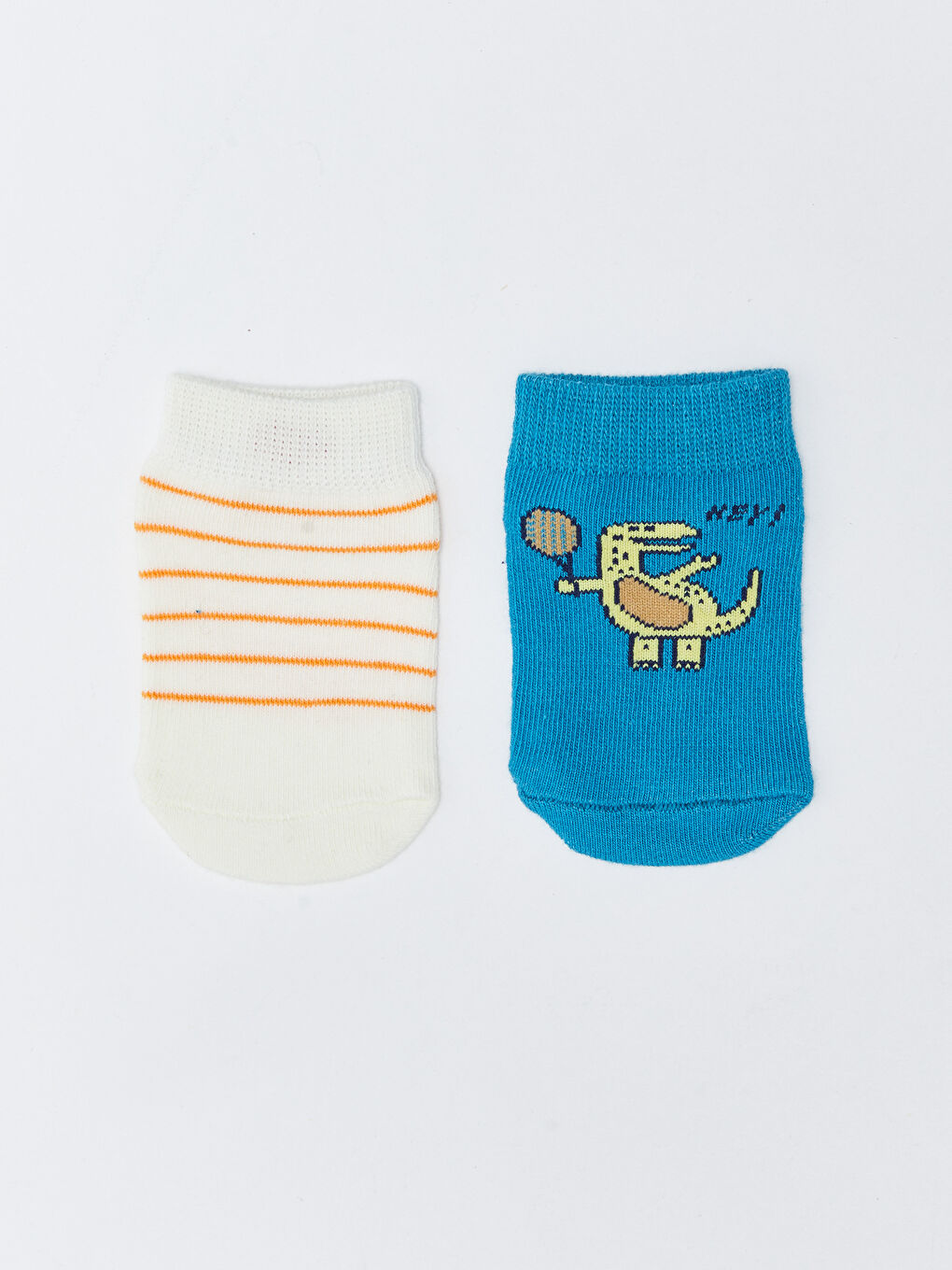 Patterned Baby Boy Booties Socks 2 Pack-1