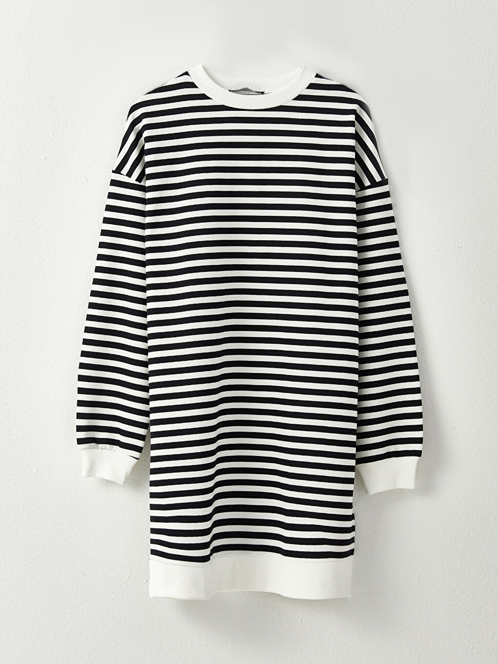 Ριγέ Υπερμεγέθης Γυναικείο Φούτερ Χιτώνιο-5