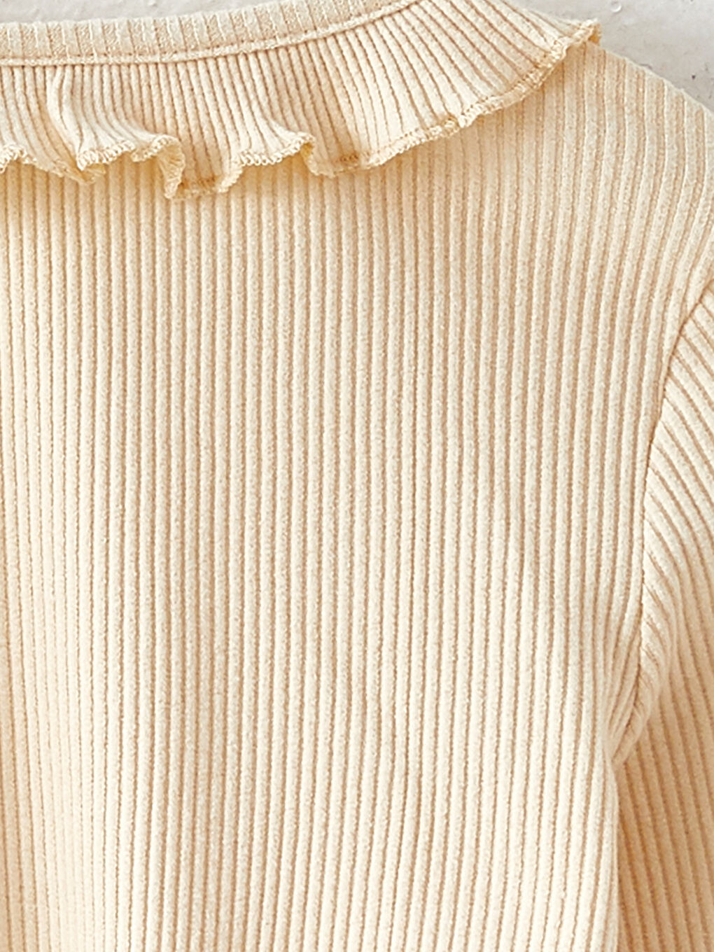 Crew Neck Basic Long Sleeve Girls' T-Shirt-2