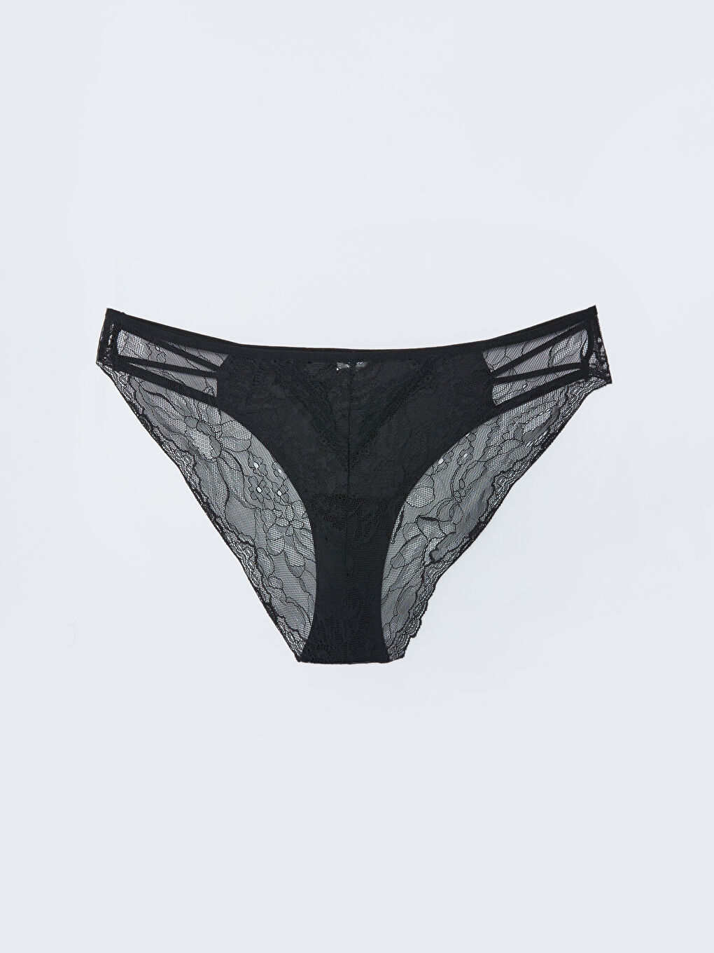 Lace Detailed Fancy Bikini Knickers-1