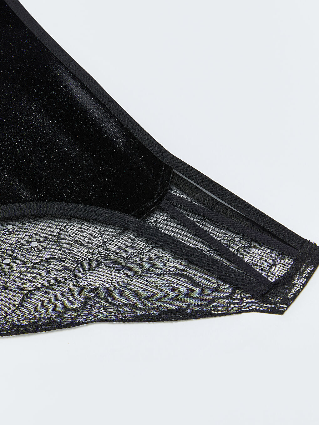 Lace Detailed Fancy Bikini Knickers-2