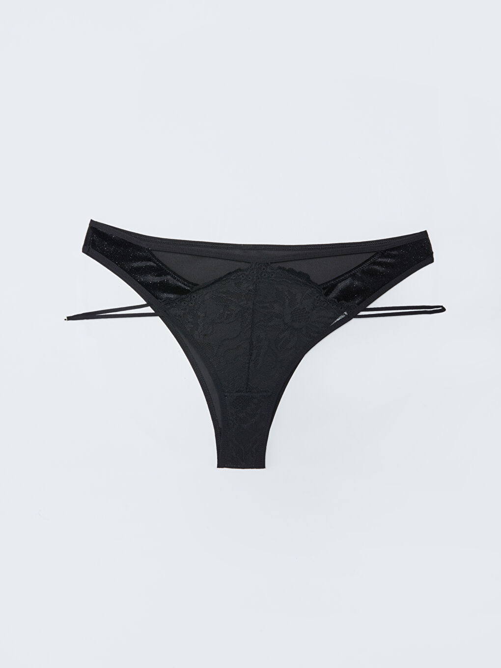 Siyah Dantel Detaylı Fantezi Brazilian Külot