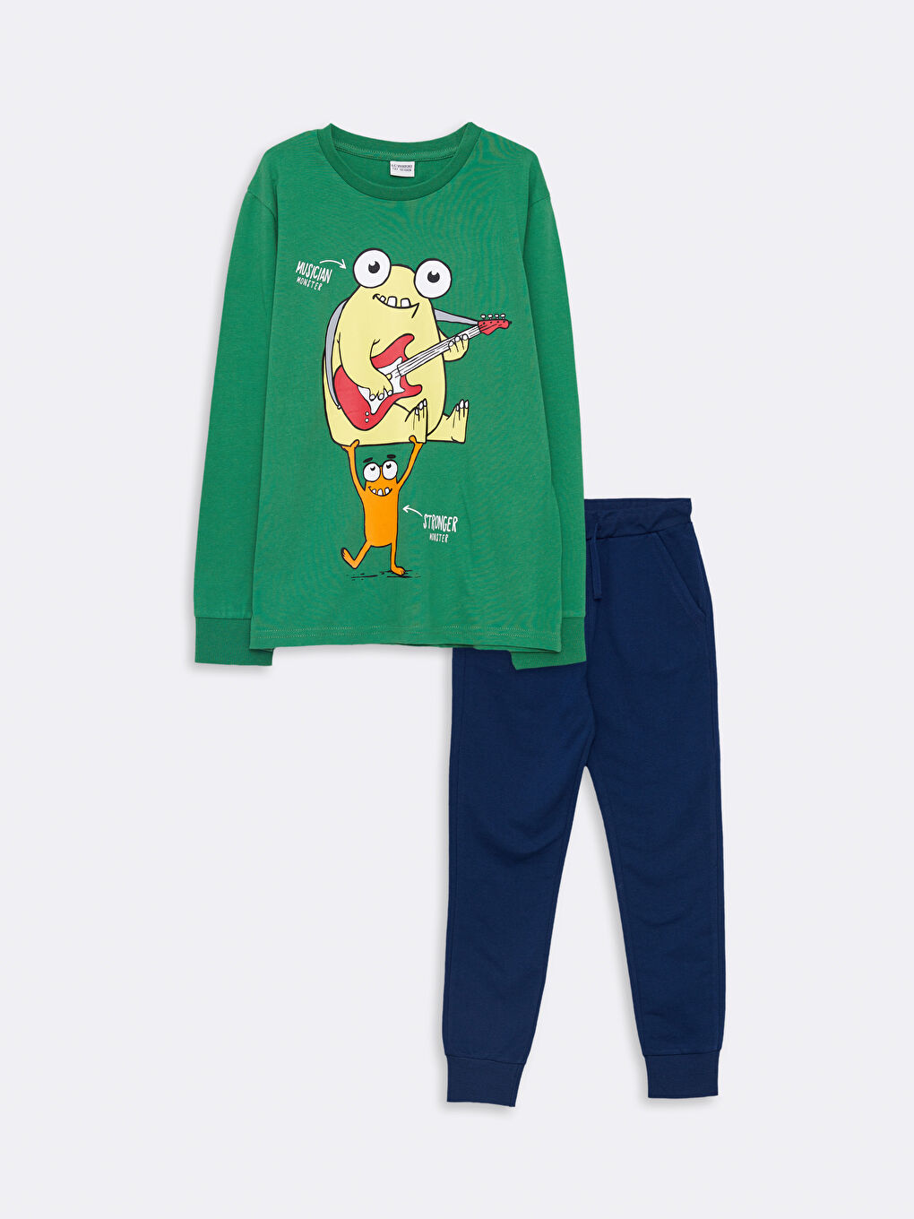 Tricou cu Mânecă Lungă Imprimat pentru Băieți & Pantaloni de Trening