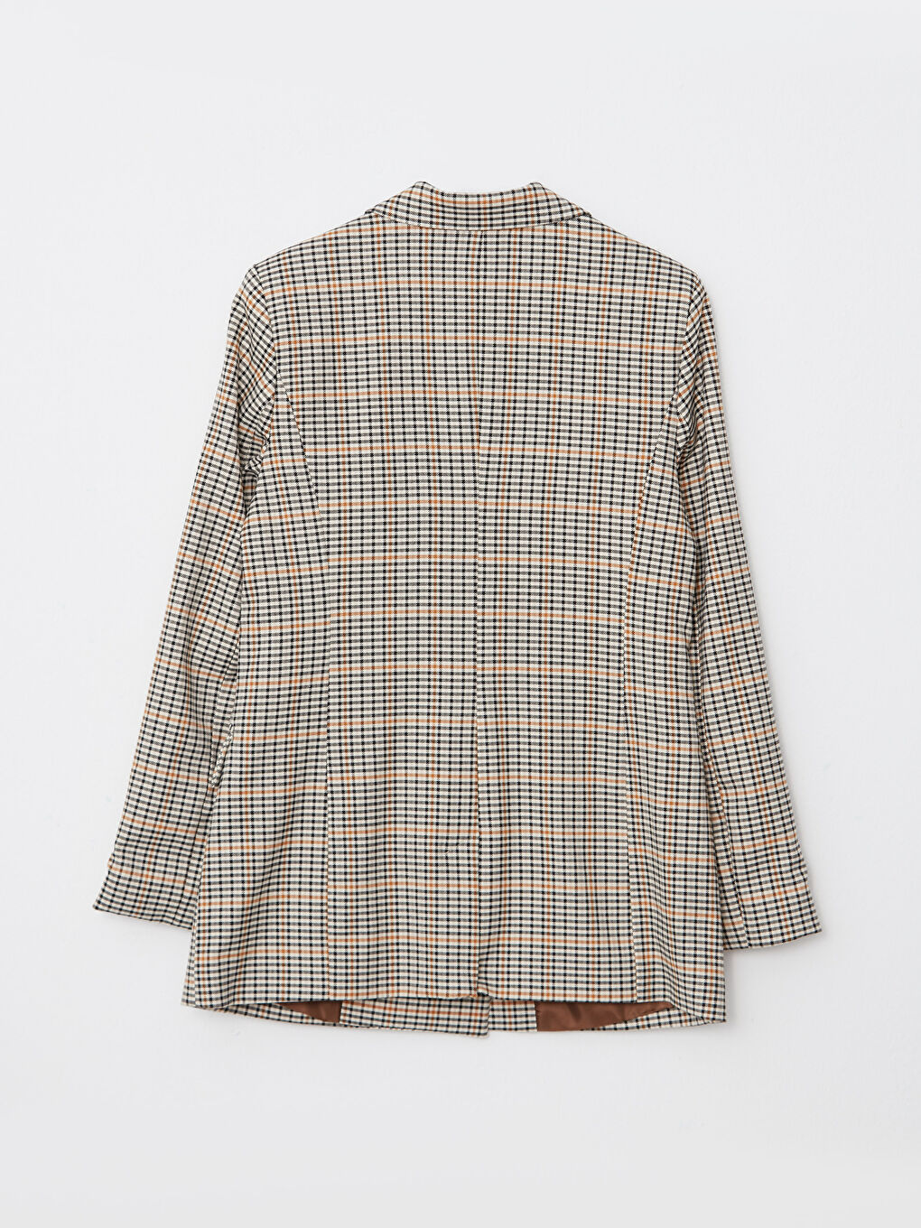 XSIDE Double Breasted Lapel Plaid Long Sleeve Women's Blazer Jacket -W2FA89Z8-SPW