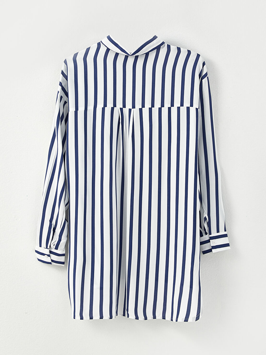 Chemise Femme à Rayures en Viscose à Manches Longues-6