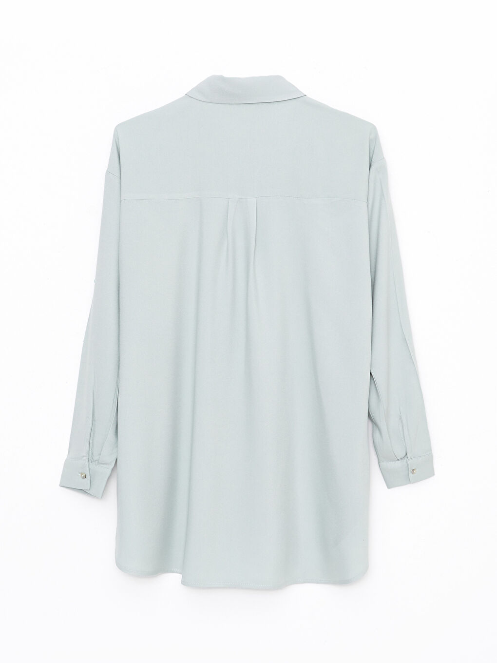 Plain Long Sleeve Viscose Women's Shirt-6