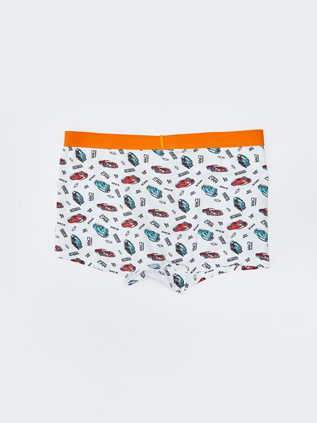 Beyaz Baskılı Pamuklu Erkek Çocuk Boxer-1