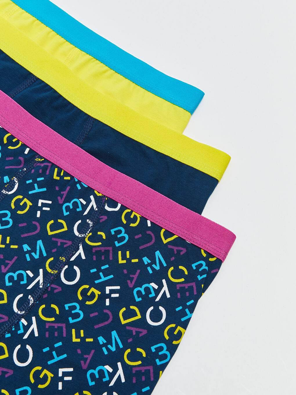 Lacivert Pamuklu Erkek Çocuk Boxer 3'lü-2