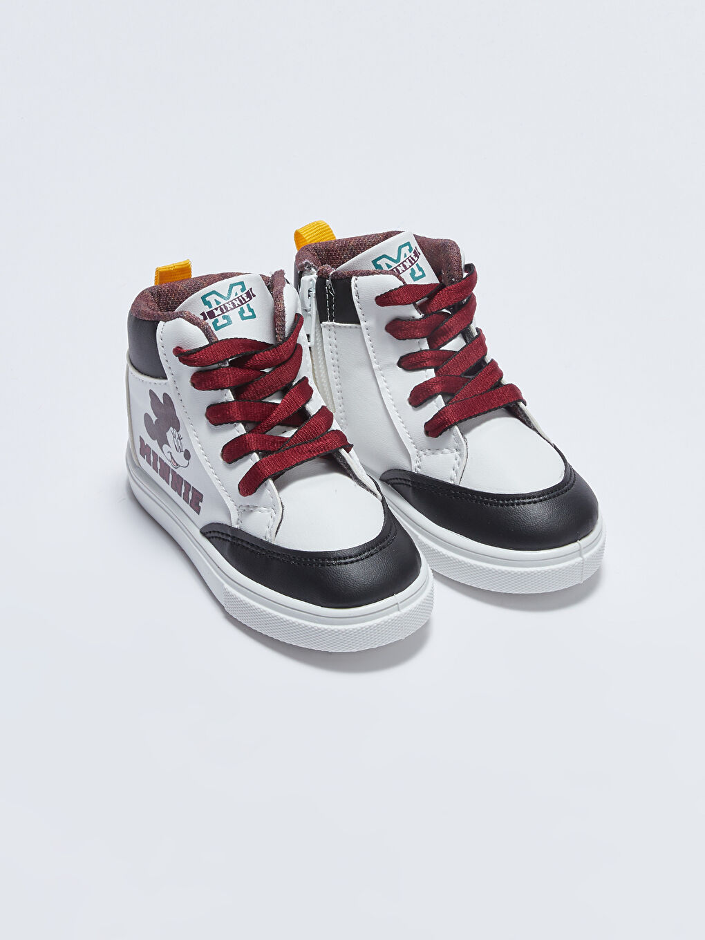 Minnie Mouse Licensed Lace-Up Baby Girl Ankle Sneakers-3