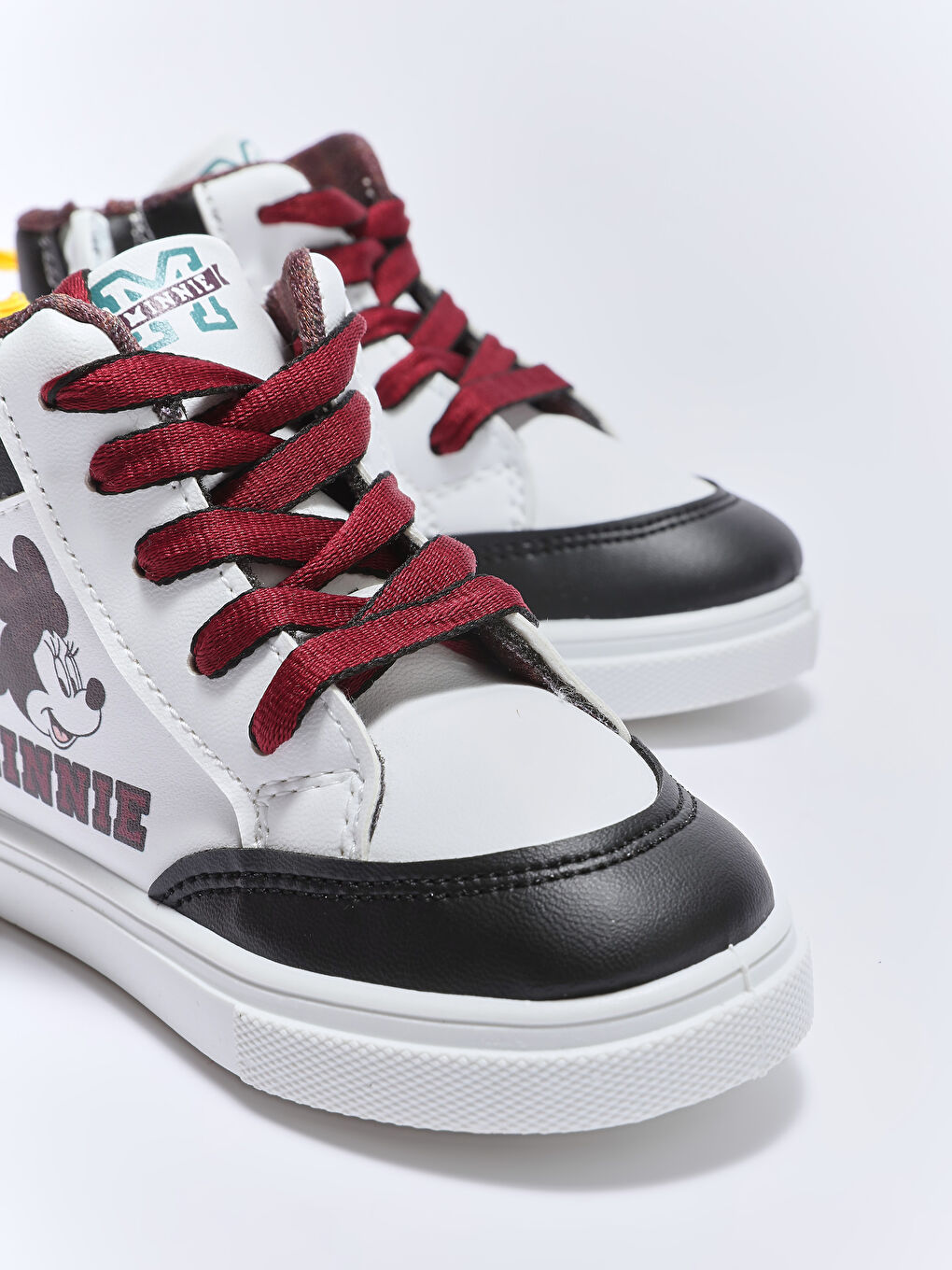 Minnie Mouse Licensed Lace-Up Baby Girl Ankle Sneakers-5