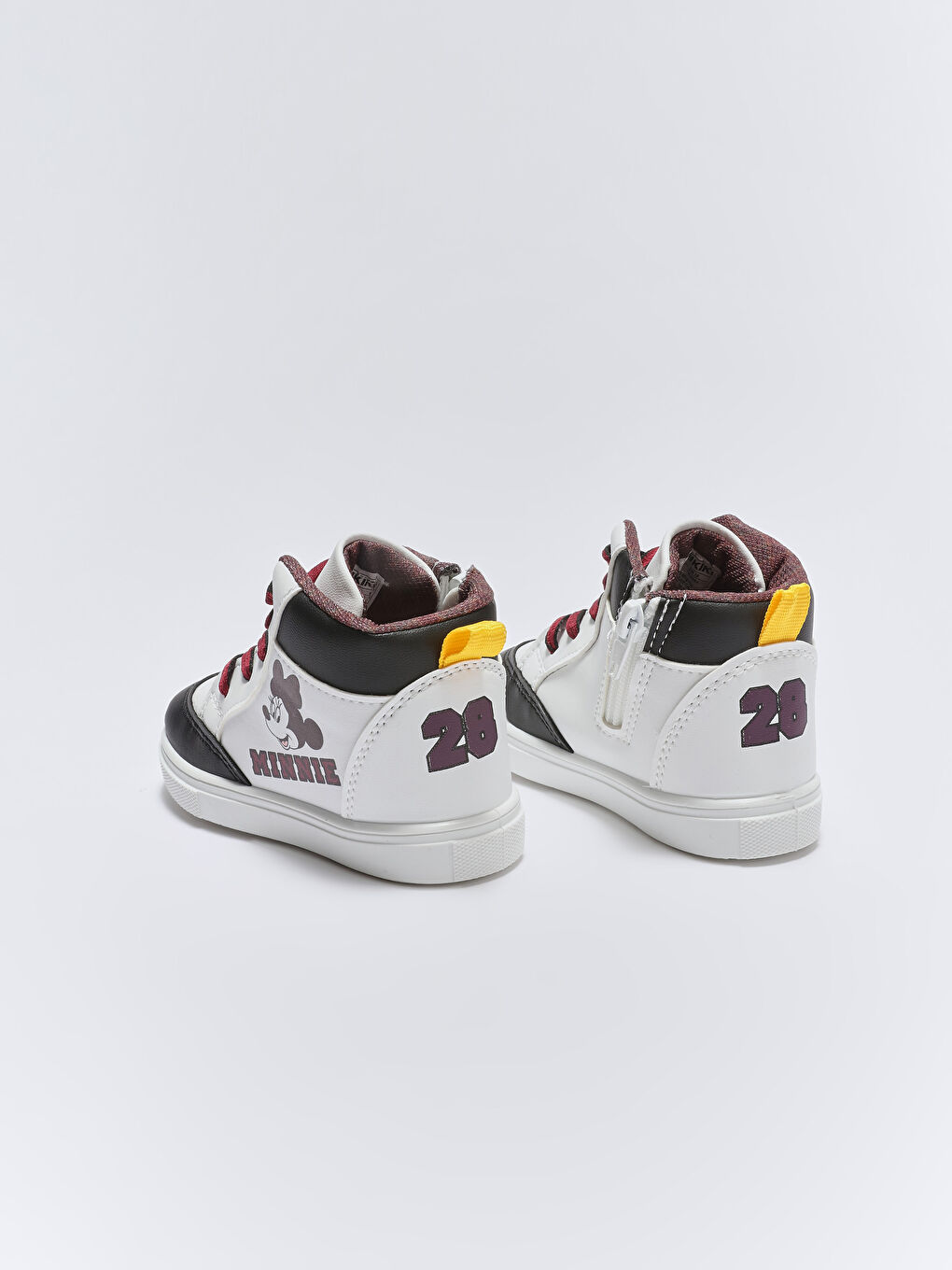 Minnie Mouse Licensed Lace-Up Baby Girl Ankle Sneakers-6