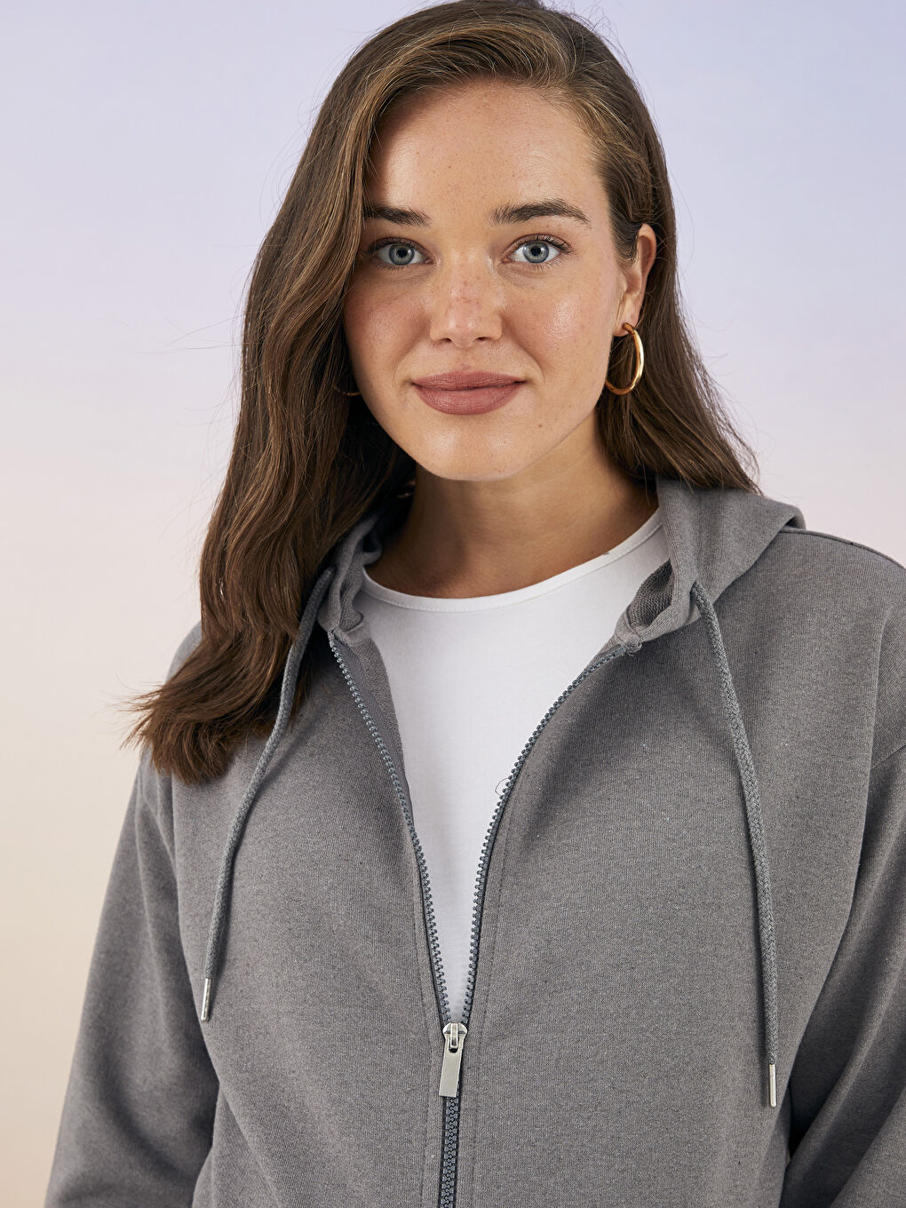 Hooded Regular Long Sleeve Maternity Sports Cardigan-2