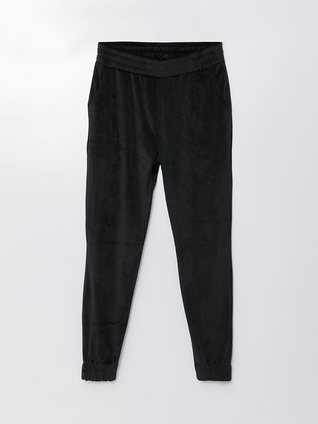 Elastic Waist Regular Velvet Women's Jogger Sweatpants -W2FD05Z8-CVL