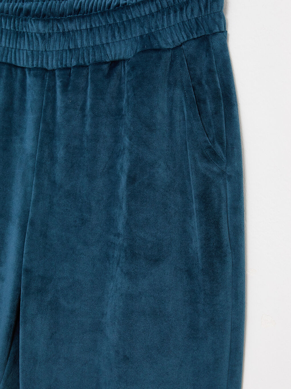 Pantaloni de Trening Jogger de Damă din Catifea cu Talie Elastică-7