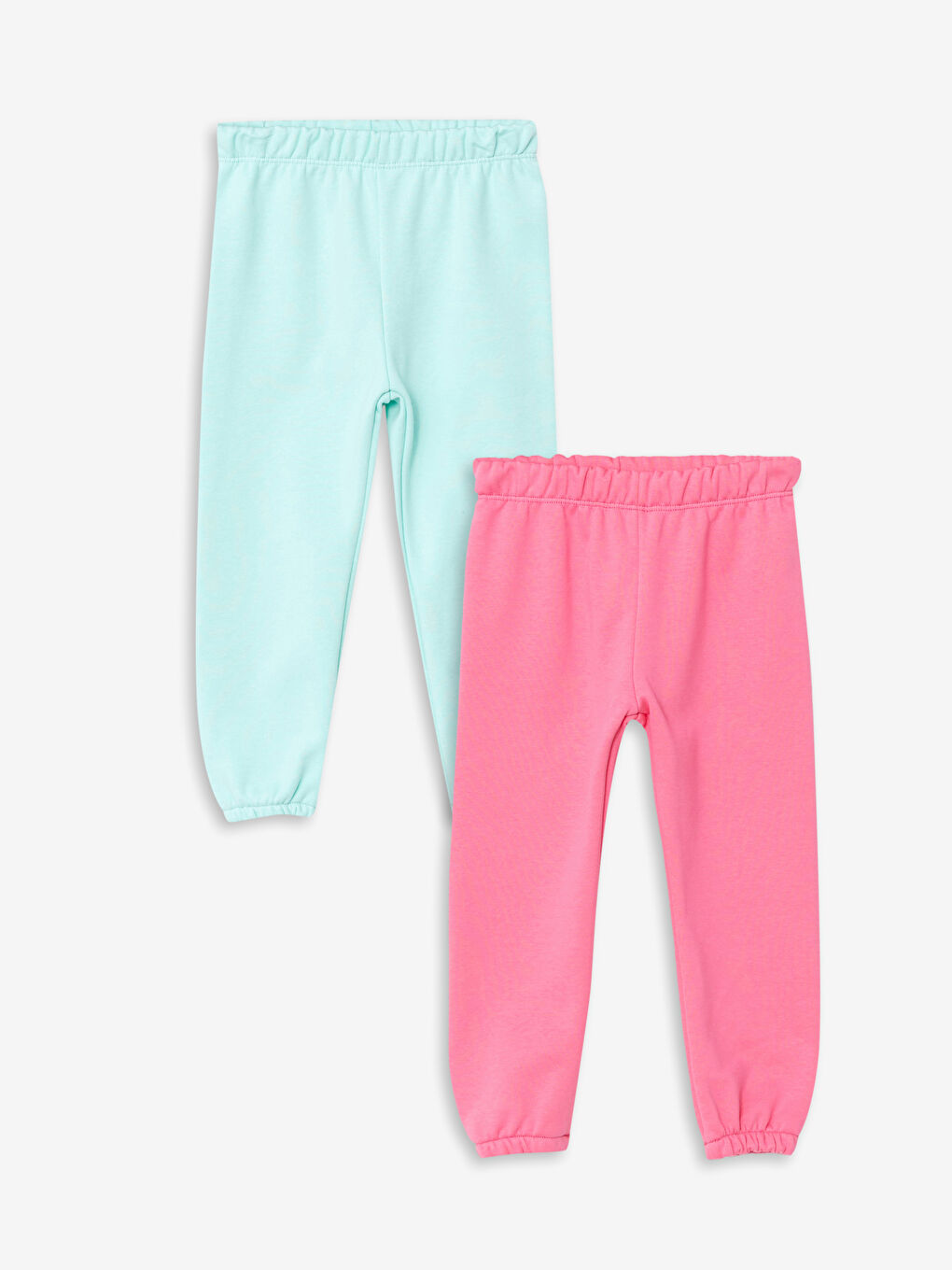 Elasticated Waist Basic Baby Girls' Leggings 2 Pack