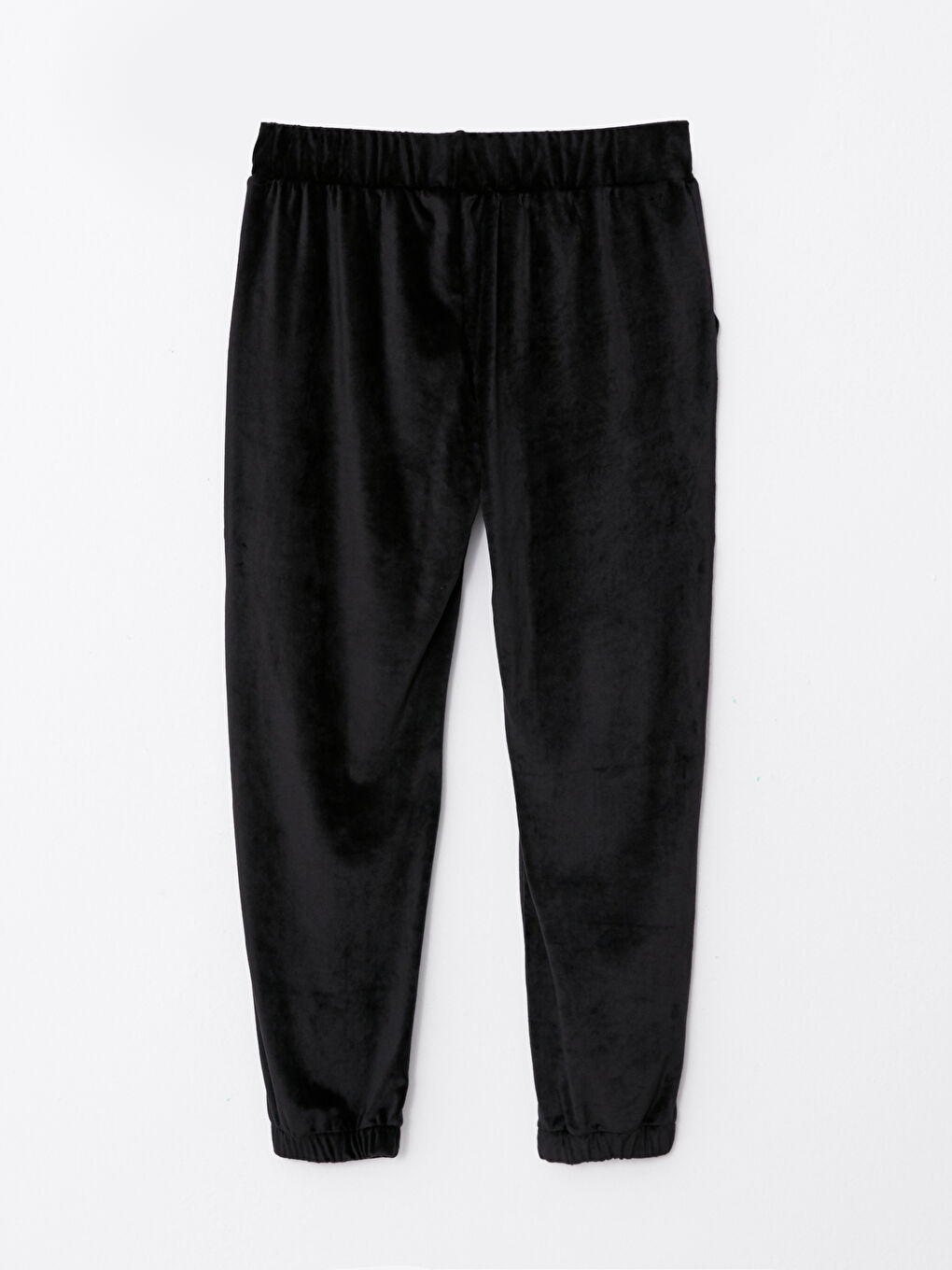 Pantaloni de Trening Gravide din Catifea Simpli cu Talie Elastică și Manșetă Elastică-7