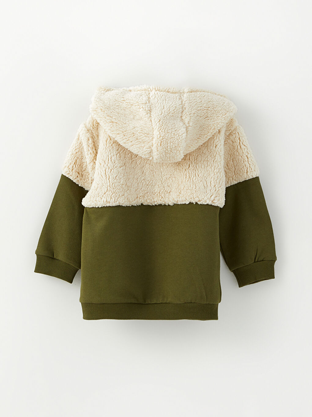 Hanorac Pluș Bebeluşi Băieți cu Mânecă Lungă și Detalii Brodate-1