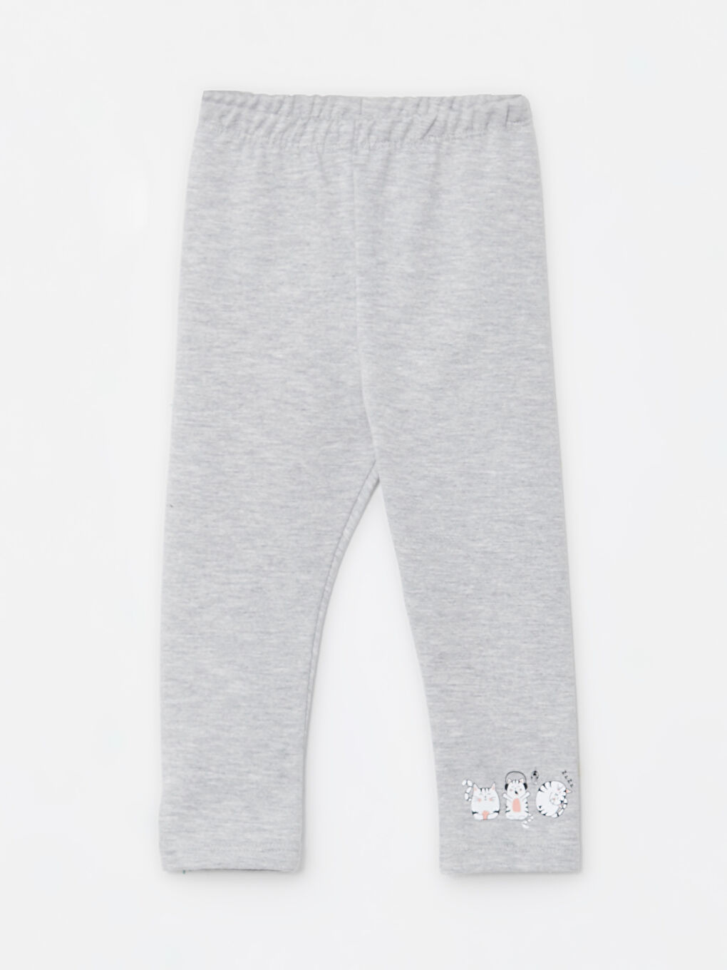 LCW ECO Elasticated Waist Printed Baby Girls' Leggings -W2FD64Z1-LAL