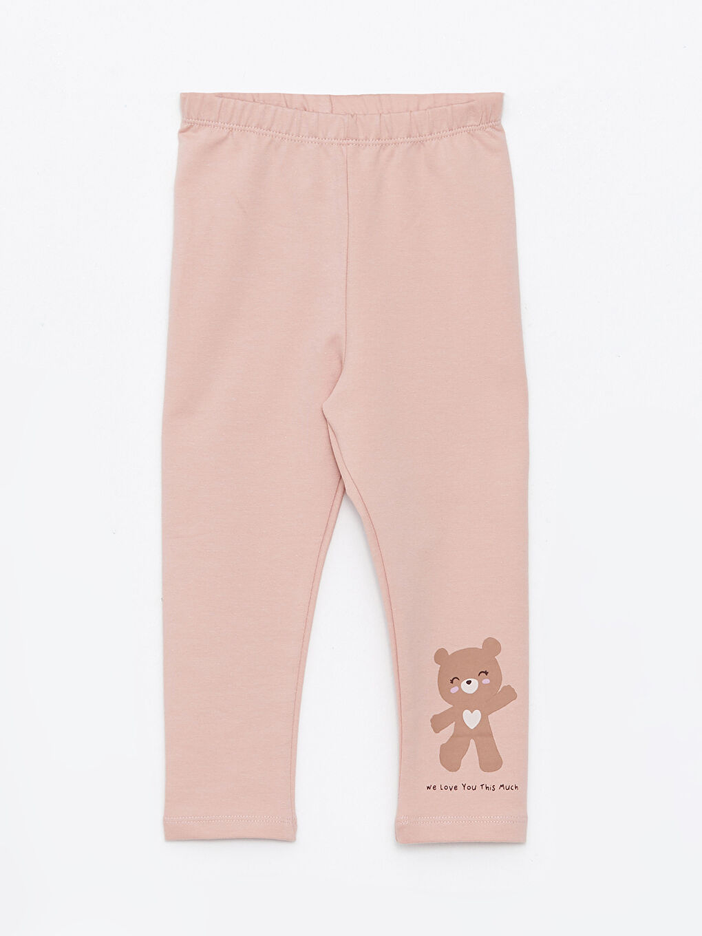 Elasticated Waist Printed Baby Girls' Leggings