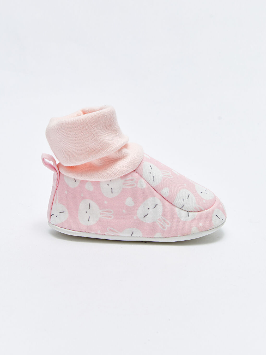 Chaussures de poussette pour bébé fille avec chaussettes imprimées lapin-1