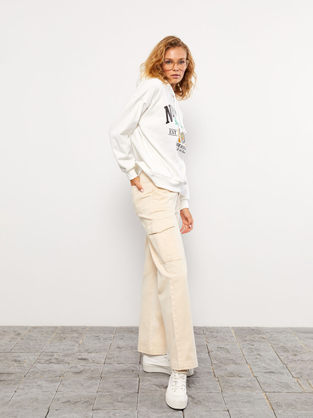 Women's Standard Fit Plain Trousers -W2FE05Z8-FWL