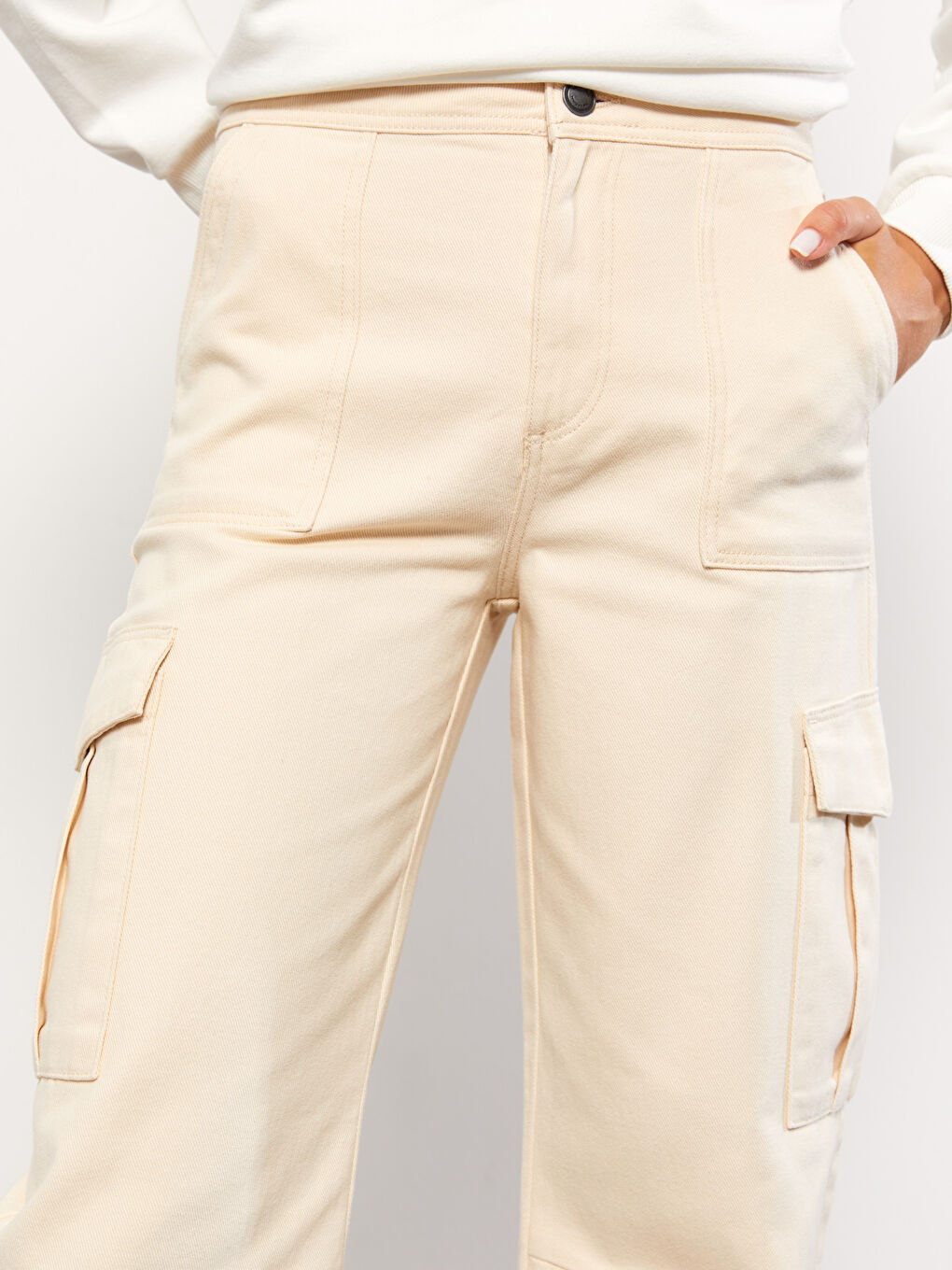 Women's Standard Fit Plain Trousers -W2FE05Z8-FWL