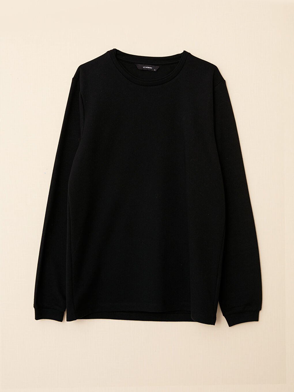 Rundhalsausschnitt Langarm Herren-Sweatshirt-4