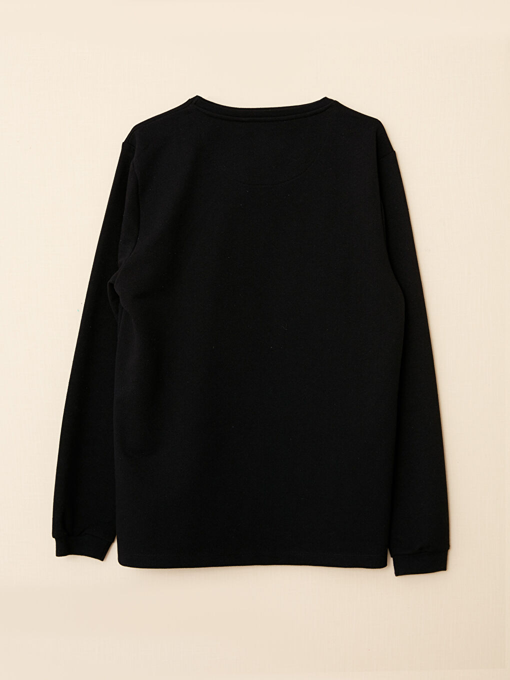 Rundhalsausschnitt Langarm Herren-Sweatshirt-5