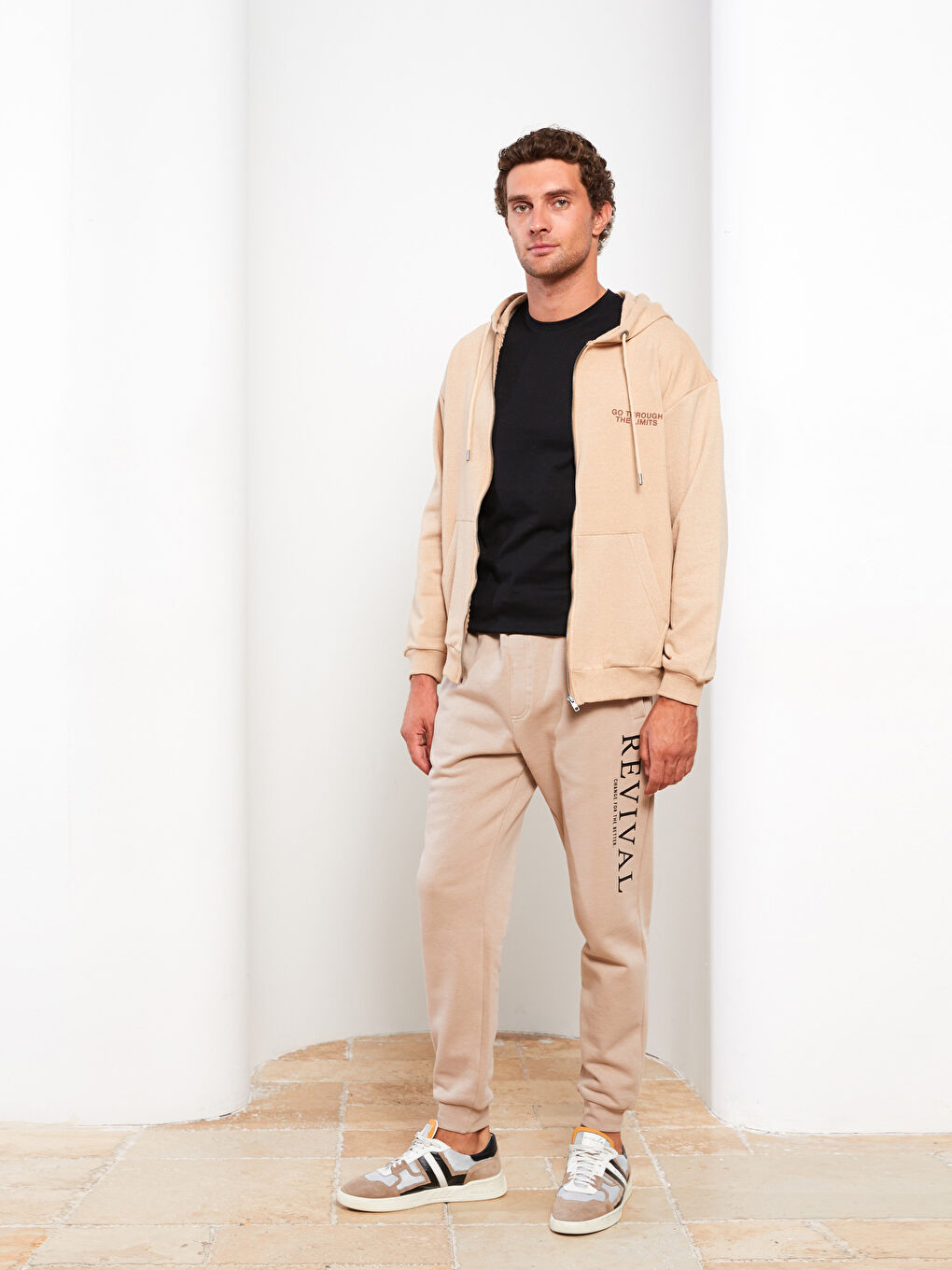 Hooded Long Sleeve Men's Sports Cardigan-1