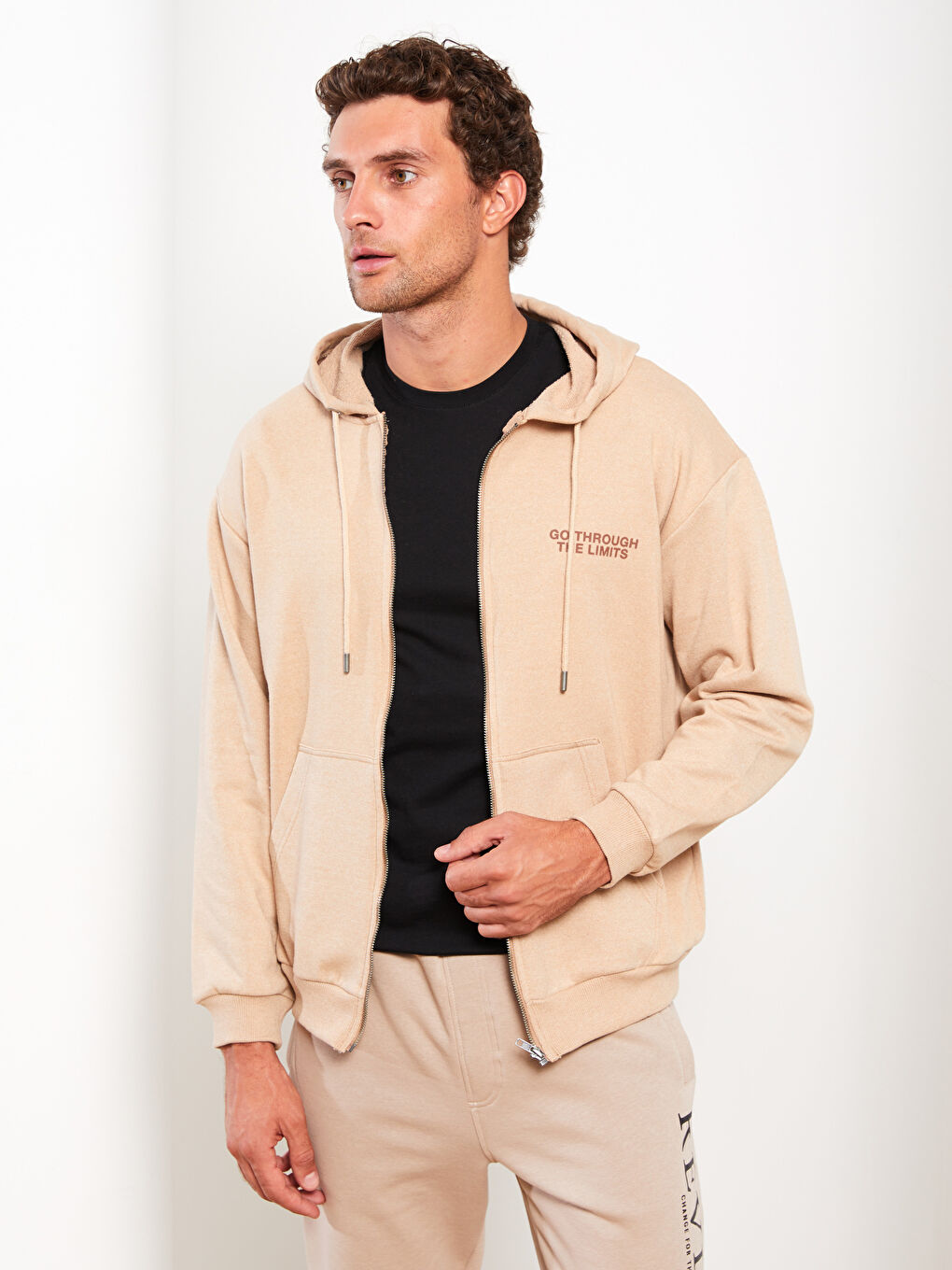 Hooded Long Sleeve Men's Sports Cardigan-2