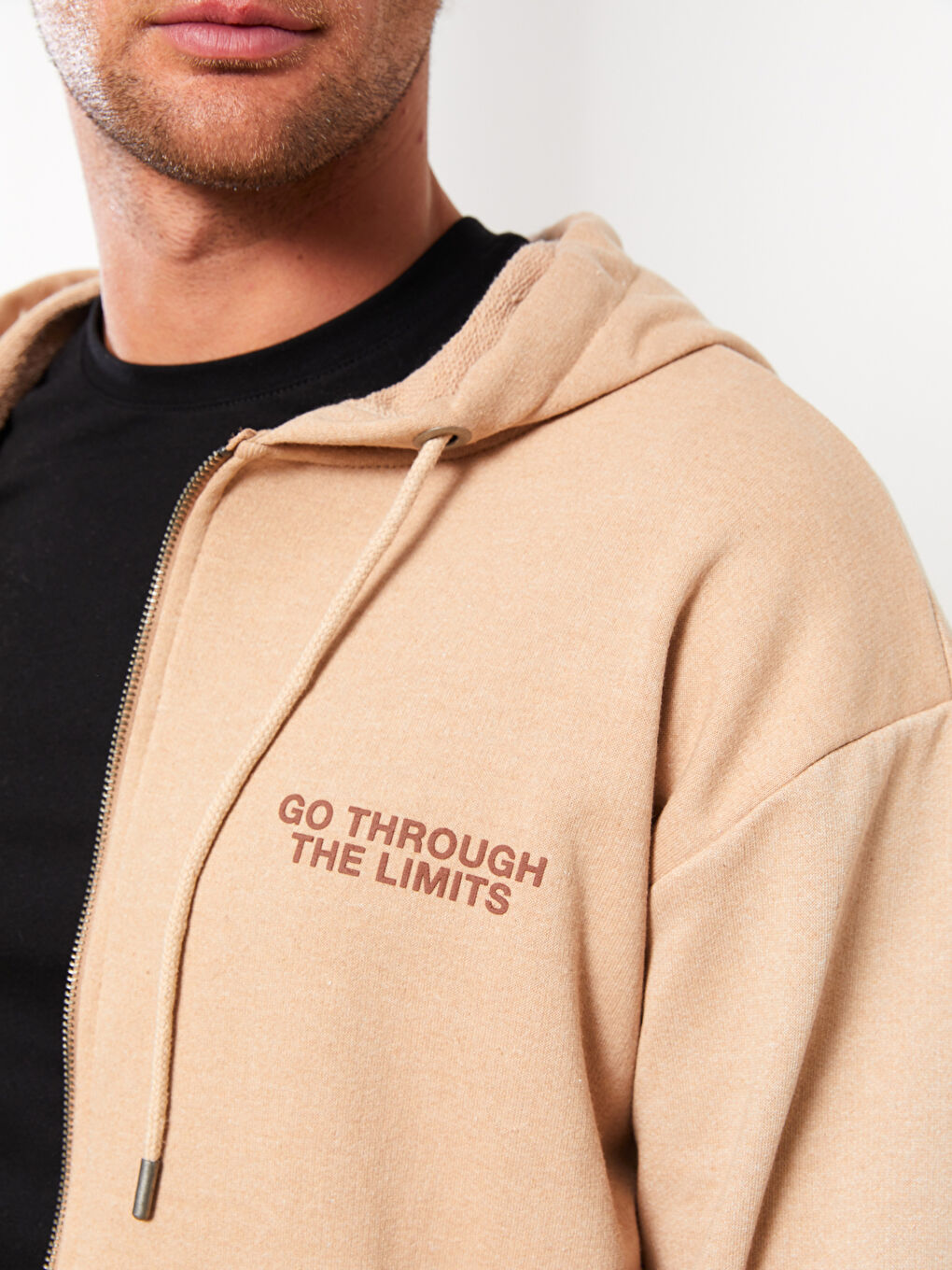 Hooded Long Sleeve Men's Sports Cardigan-3