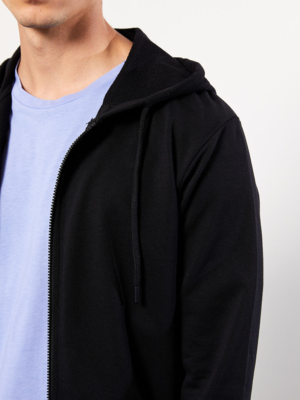 Standard Fit Hooded Men's Sports Cardigan -W2FE14Z8-CVL